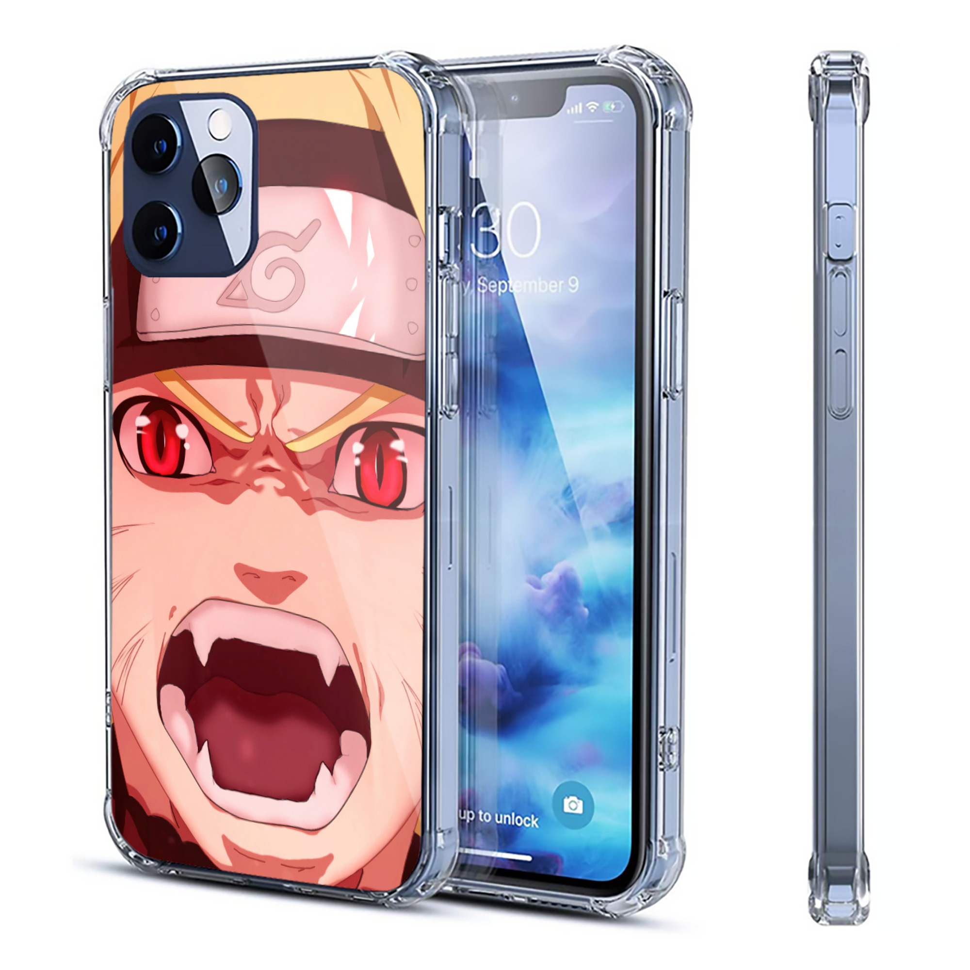 （画像用） NARUTO -ナルト- NARUTO -ナルト- 疾風伝 【iPhone 12シリーズ対応】透明スマホケース（クリアソフトケース）